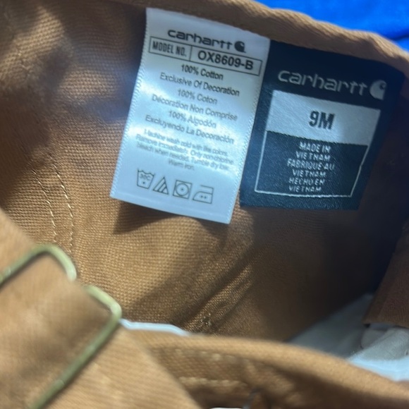 Carhartt Brown Overalls with Reinforced Knees - Picture 9 of 9